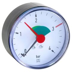 Манометр аксиальный Afriso 63мм, 0-10 бар, соед. 1/4", к.т. 1,6 тип RF металлический -  - obigriv