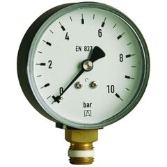 Манометр радиальный Afriso 80мм, 0-4 бар, соед. 1/2", к.т.1,6 тип RF металлический -  - obigriv