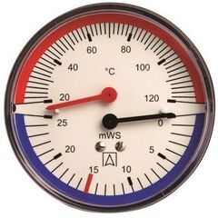 Термогидрометр аксиальный TH Afriso 20-120&deg;C,80мм,0-60 м вод. ст.,1/2" -  - obigriv