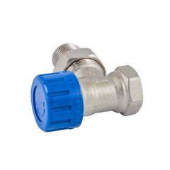 Термостатический радиаторный кран Schlosser никелированный угловой DN 15 GZ 1/2xGW1/2 -  - obigriv