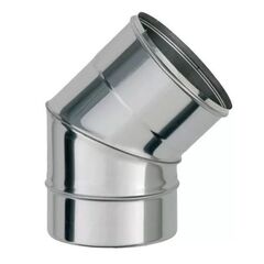 Колено дымоходное Stalar 45° 0,5мм ø120 из нержавейки -  - obigriv