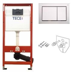 Комплект TECEbase (модуль + панель смыва TECEbase хром глянцевый + крепления) -  - obigriv