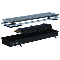 Внутрипольный конвектор Carrera SV (Black) 250.1000. 90 + вент. DC 24V -  - obigriv