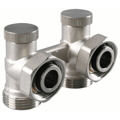 Узел подключения Vario Term G¾ х G¾ , угловой, Исполнение: Угловой, Цвет: Никелированный -  - obigriv