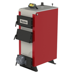 Котел длительного горения Makoten Optima КМ-21 с автоматикой и вентилятором, Комплектация: Автоматика и вентилятор, Тепловая мощность (кВт): 21, Способ розжига котла: Ручной, Макс. Температура (град.): 85 -  - obigriv