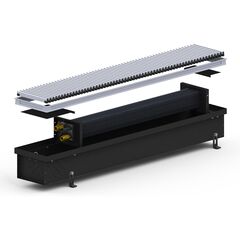 Внутрішньопідлоговий конвектор Carrera 4S.Black.180.750.120, Тип конвектора: Без вентилятора, Довжина (мм): 750, Глибина (мм): 120, Ширина (мм): 180, Колір: Чорний -  - obigriv