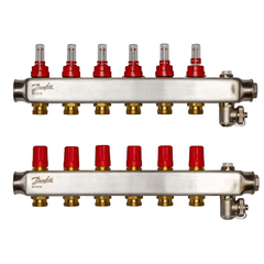 Коллектор Danfoss SSM-3F с расходомерами 6+6 -  - obigriv