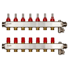 Коллектор Danfoss SSM-3F с расходомерами 7+7 -  - obigriv