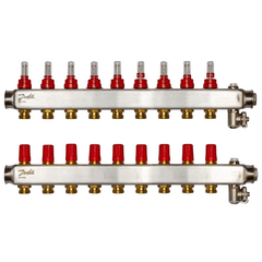 Коллектор Danfoss SSM-3F с расходомерами 9+9 -  - obigriv