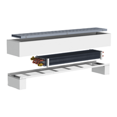 Напольный конвектор Carrera 4FR2H-1250 White с решеткой Сатин -  - obigriv