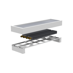 Напольный конвектор Carrera FR2H-1000 White с решеткой Сатин -  - obigriv