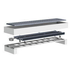 Напольный конвектор Carrera FR2HE-1250 White с решеткой Сатин -  - obigriv