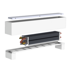 Напольный конвектор Carrera FR2W-1000 White с решеткой Сатин -  - obigriv