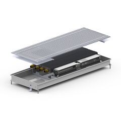 Внутрипольный конвектор Carrera CV2.Inox.380.1000.65, Тип конвектора: С вентилятором, Длина (мм): 1000, Глубина (мм): 65, Ширина (мм): 380, Цвет: Серый -  - obigriv