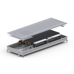 Внутрипольный конвектор Carrera MV2.Inox.380.1500.65, Тип конвектора: С вентилятором, Длина (мм): 1500, Глубина (мм): 65, Ширина (мм): 380, Цвет: Серый -  - obigriv