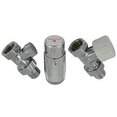 Комплект термостатический Schlosser standart mini, хром, прямой, Исполнение: Прямой, Цвет: Хром -  - obigriv
