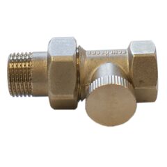 Ручной радиаторный кран Schlosser никелированный прямой DN 15 GZ 1/2xGW1/2 -  - obigriv