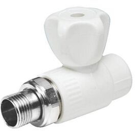 Полипропиленовый шаровый кран Berkeplastik для радиаторов 20x1/2" -  - obigriv