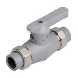 Полипропиленовый шаровый кран Berkeplastik двухмест. переход 20 мм -  - obigriv