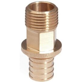 Перехідник Rehau Rautitan RX+ з зовнішньої різьбою 20-R 1/2, Матеріал: Червона латунь, Діаметр (мм): 20, Тип різьби: Зовнішня, Діаметр різьби: 1/2" -  - obigriv