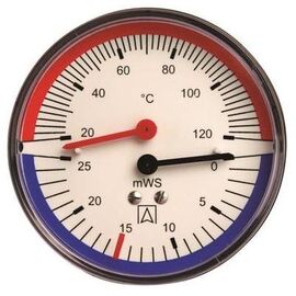 Термоманометр аксиальный TM Afriso 20-120°C,80мм,0-6 бар,1/2" -  - obigriv