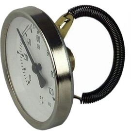 Термометр биметалический Afriso ATh F 80, 3/8"х1 1/2", Т 0…120°C накладной пружинный -  - obigriv