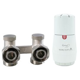 Термостатический радиаторный комплект Vario Term Standard, угловой, белый -  - obigriv