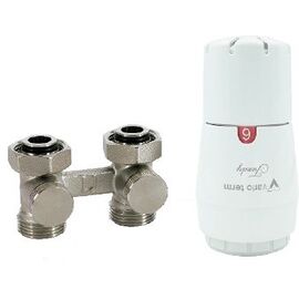 Термостатический радиаторный комплект Vario Term Standard, прямой, белый -  - obigriv