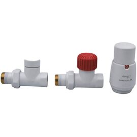 Термостатический радиаторный комплект Vario Term  Royal, прямой, матовый белый -  - obigriv