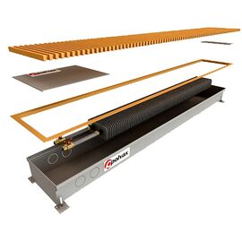 Внутрипольный конвектор Polvax KV.230.1000.65, Тип конвектора: С вентилятором, Длина (мм): 1000, Глубина (мм): 65, Ширина (мм): 230 -  - obigriv