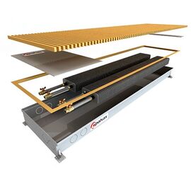 Внутрипольный конвектор Polvax KEM.380.3000.90, Тип конвектора: Без вентилятора, Длина (мм): 3000, Глубина (мм): 90, Ширина (мм): 380 -  - obigriv