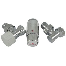 Комплект термостатический Schlosser standart mini, хром, угловой, Исполнение: Угловой, Цвет: Хром -  - obigriv