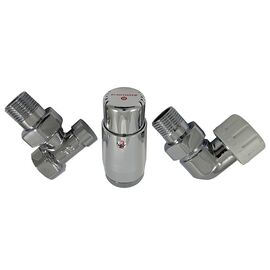 Комплект термостатический Schlosser standart mini, хром, осевой правый, Комплектация: Правая, Исполнение: Осевой, Цвет: Хром -  - obigriv