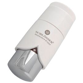 Термостатическая головка Schlosser BRILLANT DZ белая хром -  - obigriv