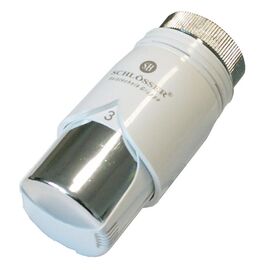 Термостатическая головка Schlosser DIAMANT PLUS SH белая хром -  - obigriv