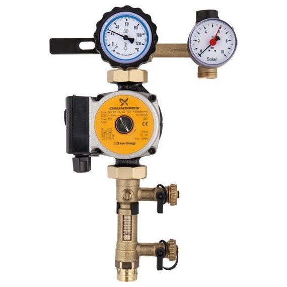 Насосная група Afriso 130-1 с насосом Grundfos UPM 3 Solar 25-75 -  - obigriv