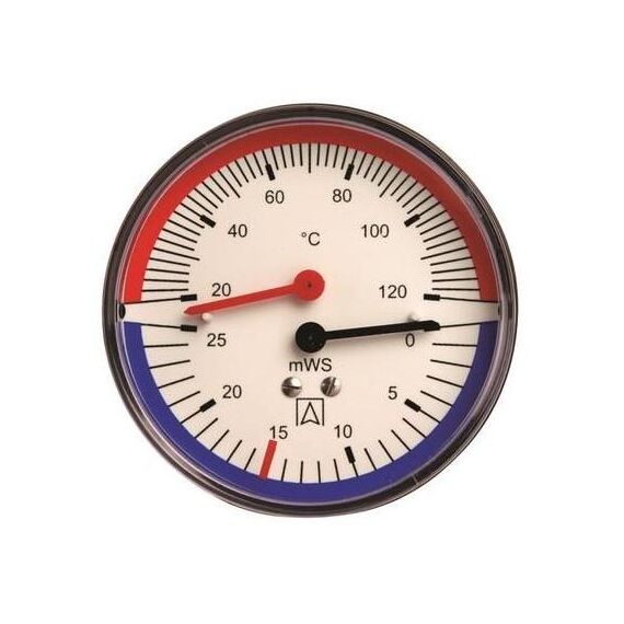 Термоманометр аксіальний TM Afriso 0-120°C,80мм,0-4 бар,1/2" -  - obigriv