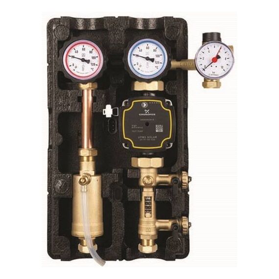 Насосна солнечная группа Afriso 130-4 з насосом Grundfos UPM 3 Solar 25-75 -  - obigriv