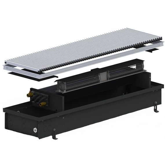 Внутрипольный конвектор Carrera 4SV2 (Inox) 280.1500.110 + вент. DC24V -  - obigriv