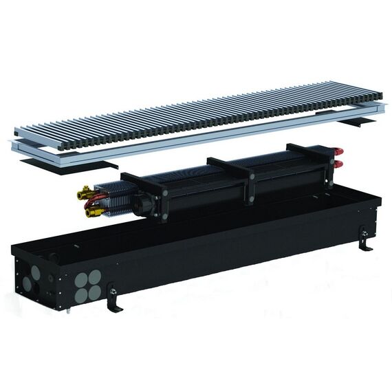 Внутрипольный конвектор Carrera 4SV (Inox) 200.3000.110 + вент. DC24V -  - obigriv