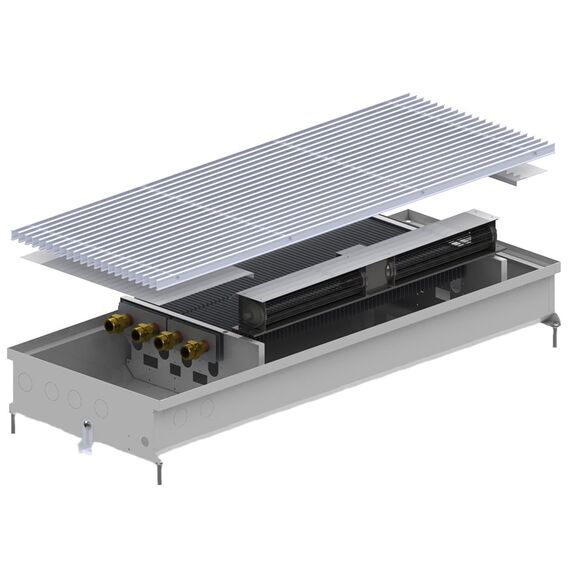 Внутрипольный конвектор Carrera SV2 (Inox) 380.2500. 90 + вент. DC 24V -  - obigriv