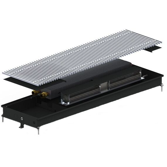 Внутрипольный конвектор Carrera CV (Black) 250.2250.65 + вент. DC 24V -  - obigriv