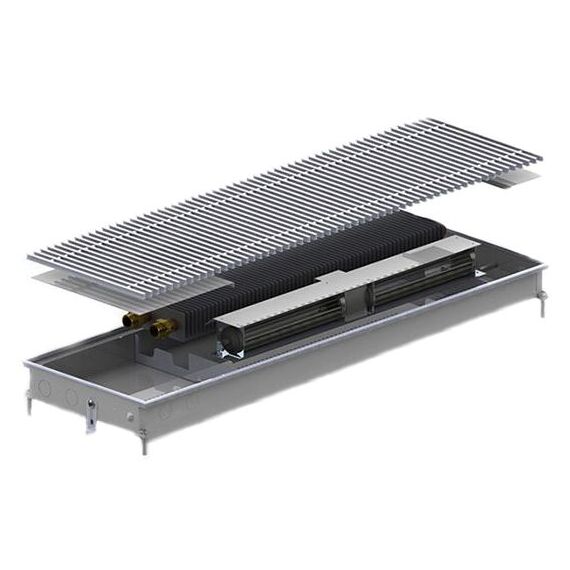 Внутрипольный конвектор Carrera MV (Inox) 250.1000.65 + вент. DC 24V -  - obigriv