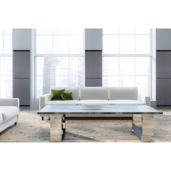 Трубчастий радіатор Betatherm Metrum BM6 1180-30 1800x465x92mm (чорний-матовий) - зображення [image_num] - obigriv