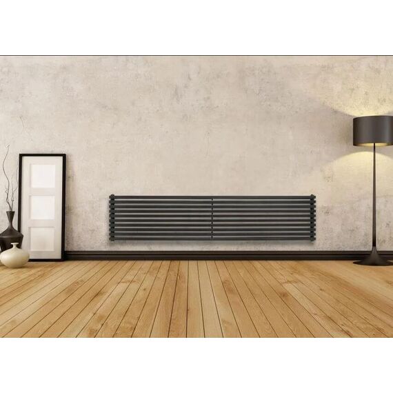 Трубчастий радіатор Betatherm Quantum 1 1800X405 (чорний-матовий, підк. №99) - зображення [image_num] - obigriv