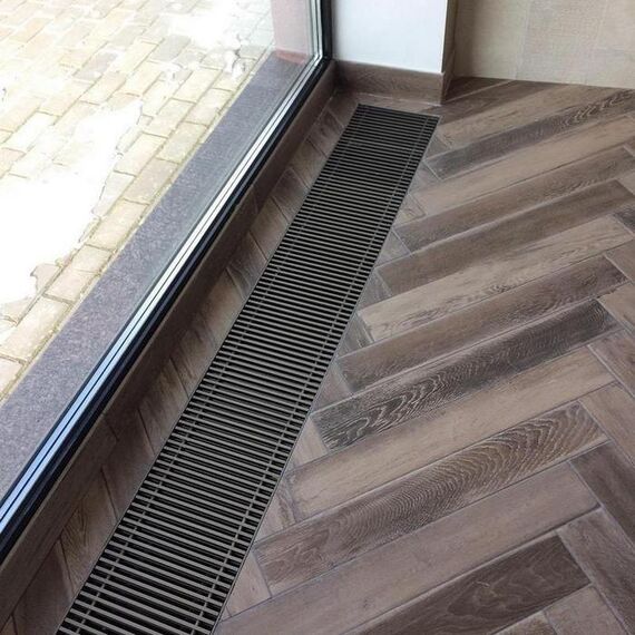 Внутрішньопідлоговий конвектор Polvax KV.230.1000.65, Тип конвектора: З вентилятором, Довжина (мм): 1000, Глибина (мм): 65, Ширина (мм): 230 - зображення [image_num] - obigriv