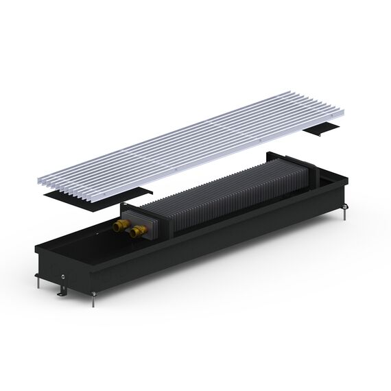 Внутрипольный конвектор Carrera C.Black.230.2000.90, Тип конвектора: Без вентилятора, Длина (мм): 2000, Глубина (мм): 90, Ширина (мм): 230, Цвет: Чёрный -  - obigriv