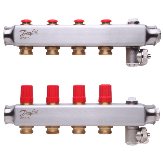 Колектор Danfoss SSM-3F з термоклапанами 4+4 -  - obigriv