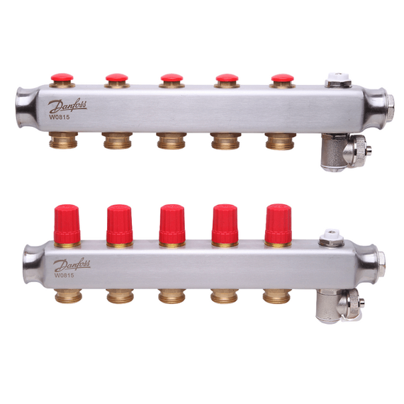 Колектор Danfoss SSM-3F з термоклапанами 5+5 -  - obigriv