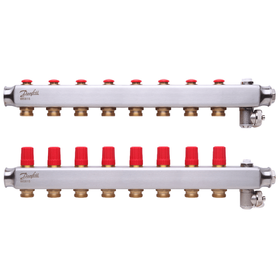 Колектор Danfoss SSM-3F з термоклапанами 8+8 -  - obigriv